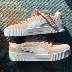 PUMA peach carina sneakers
